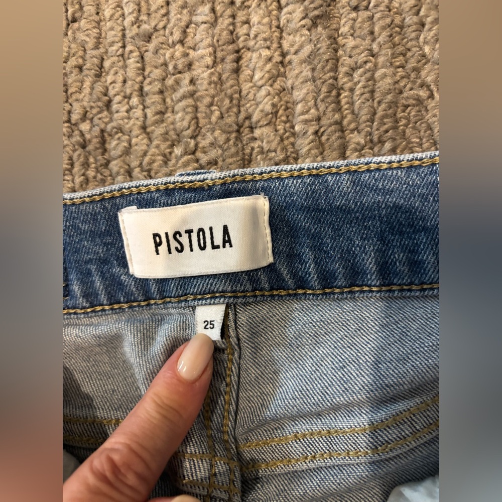 Pistola vintage blue denim straight leg flight boot jeans - Picture 8 of 15